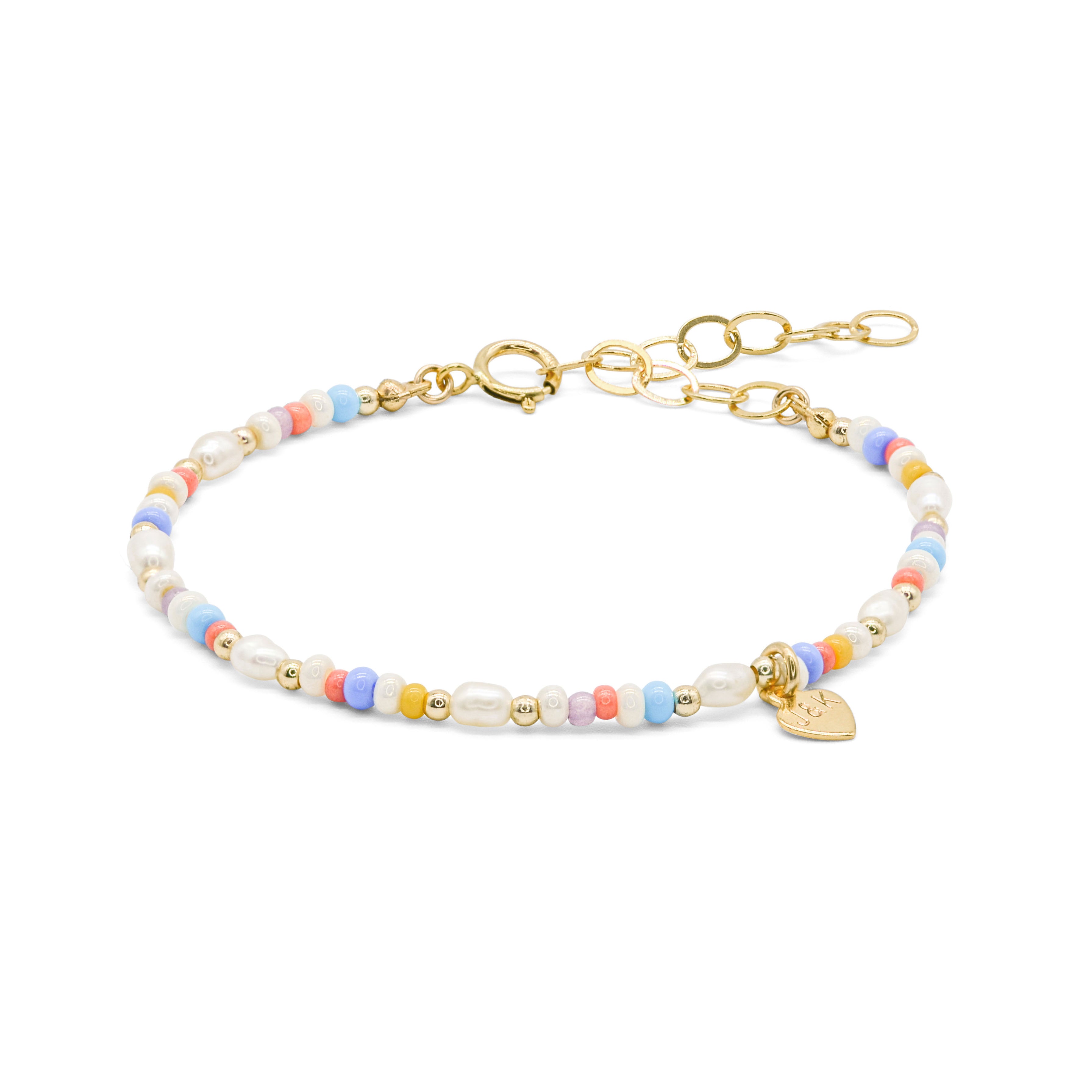 Buntes Perlenarmband