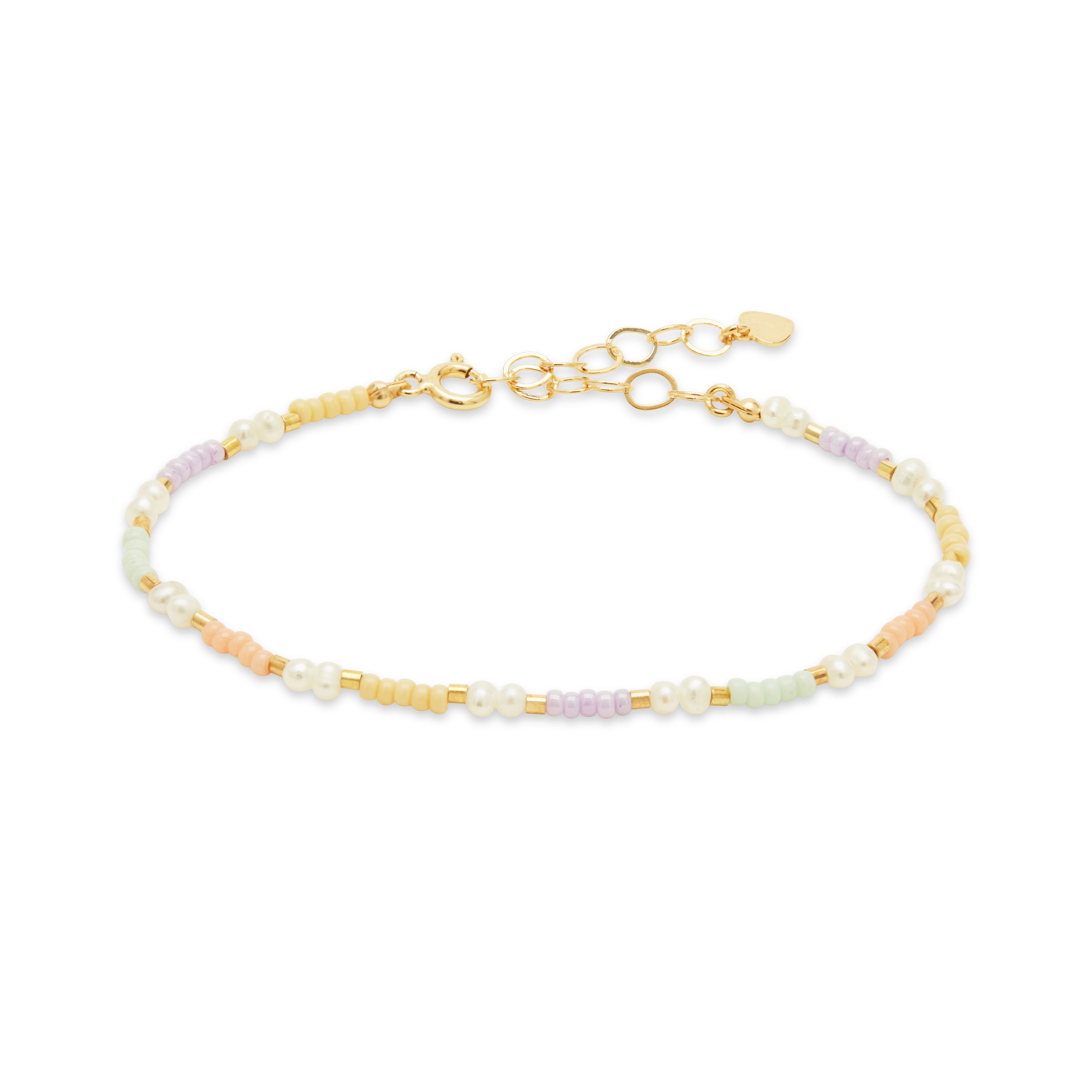 Pastell Perlenarmband personalisiert / Besonderes Geschenk zu Ostern