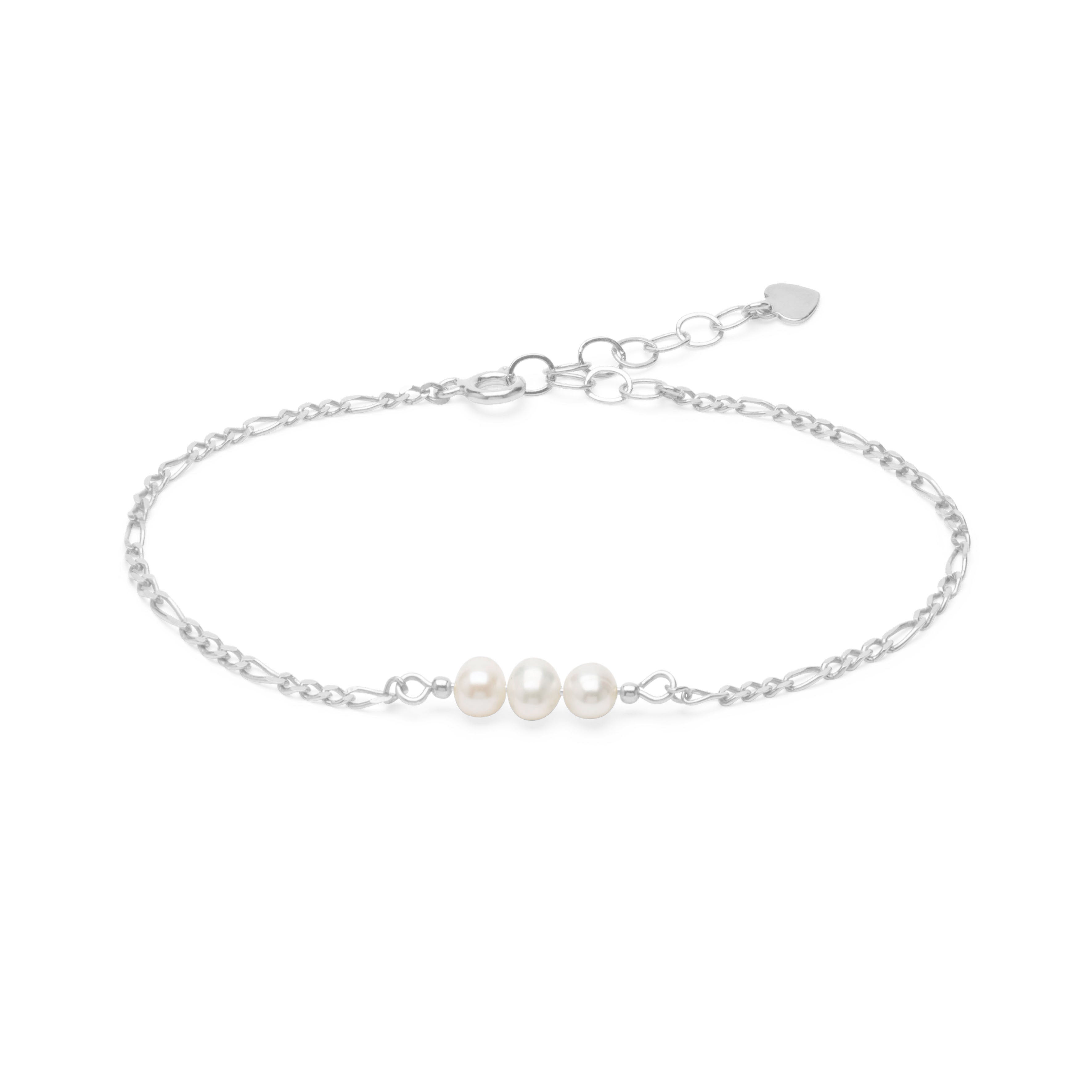 Armband 3 Süßwasserperlen