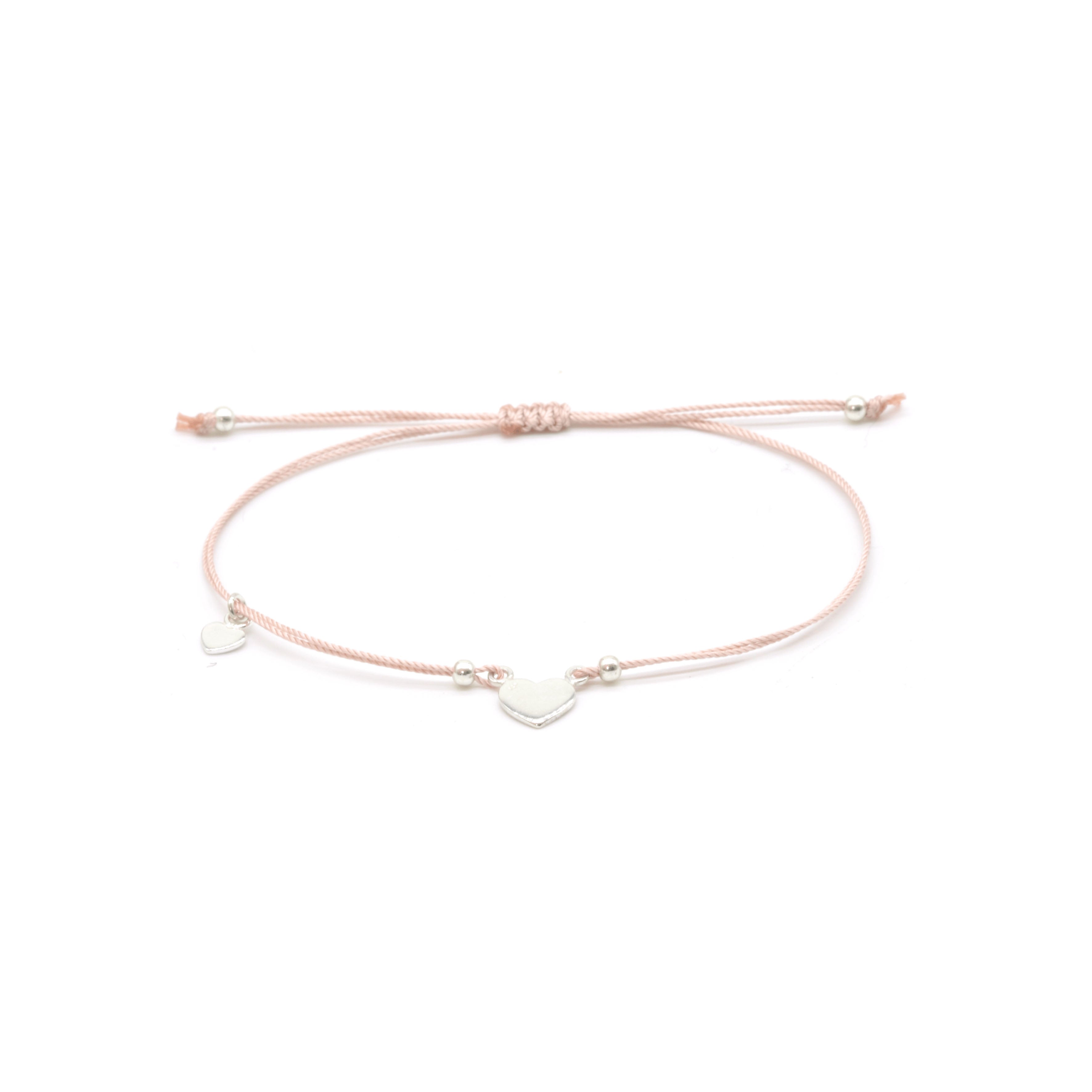Silver heart bracelet