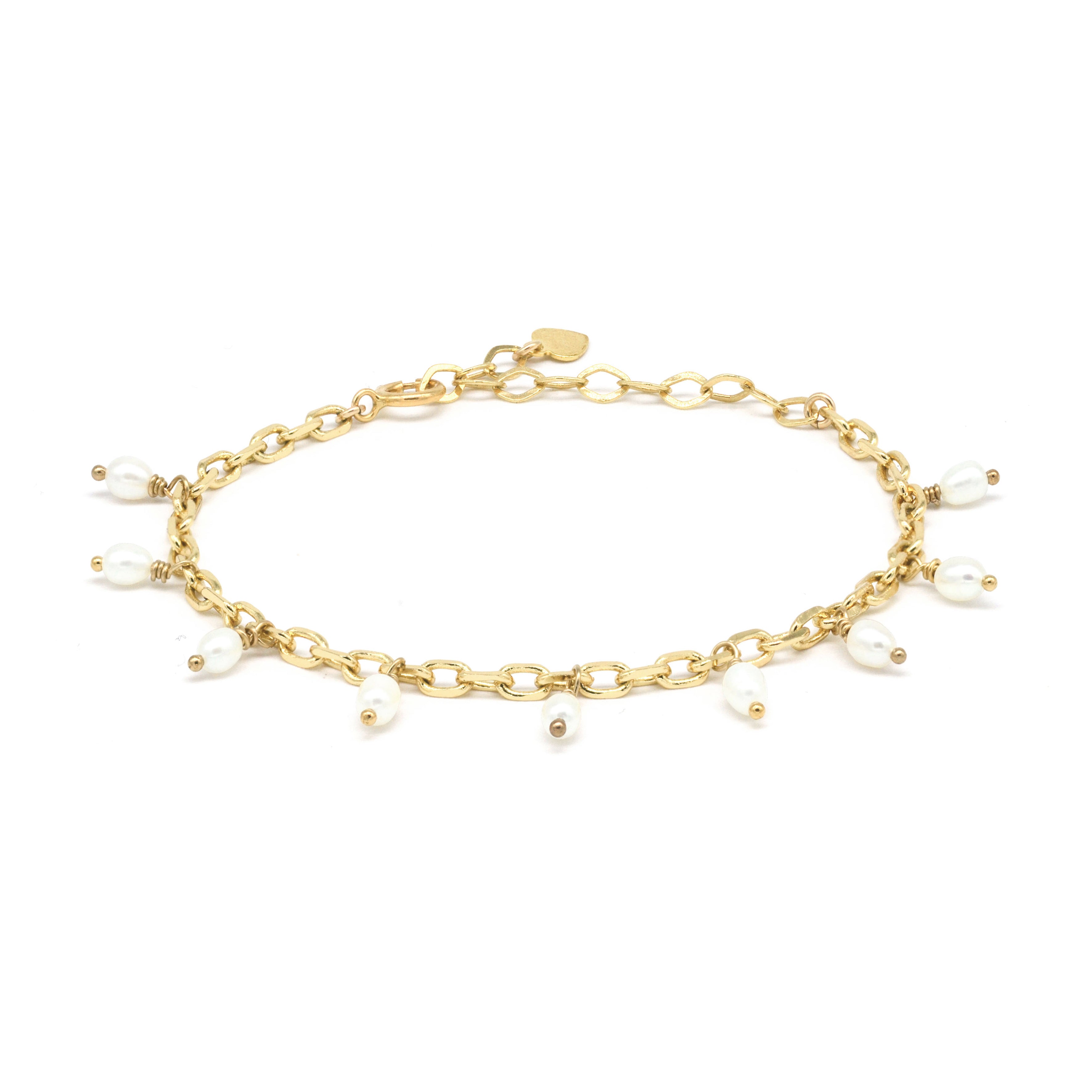 Bettelarmband mit Süßwasserperlen