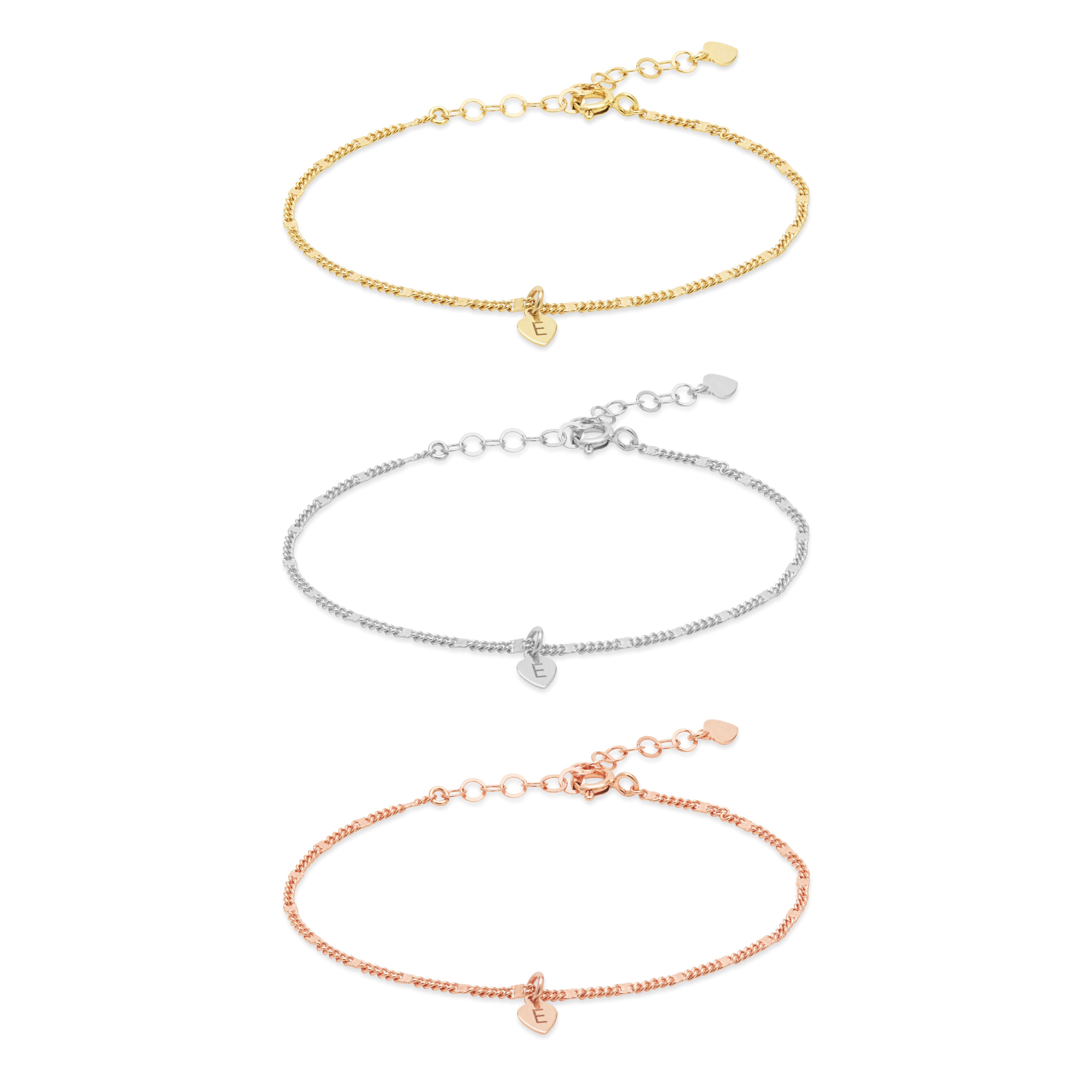 Armband für die Trauzeugin mit personalisiertem Garvuranhänger