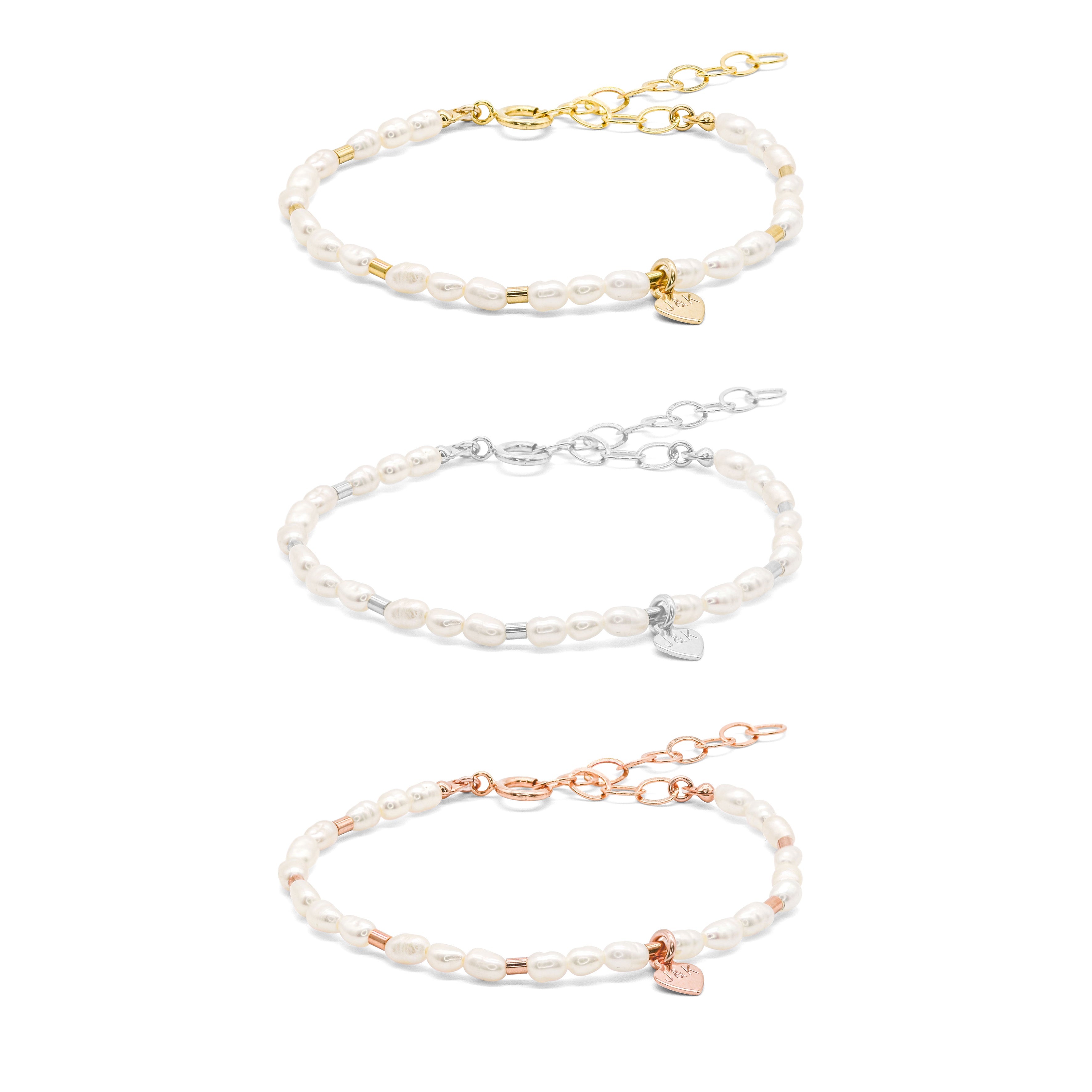 Armband Süßwasserperlen & Tubes