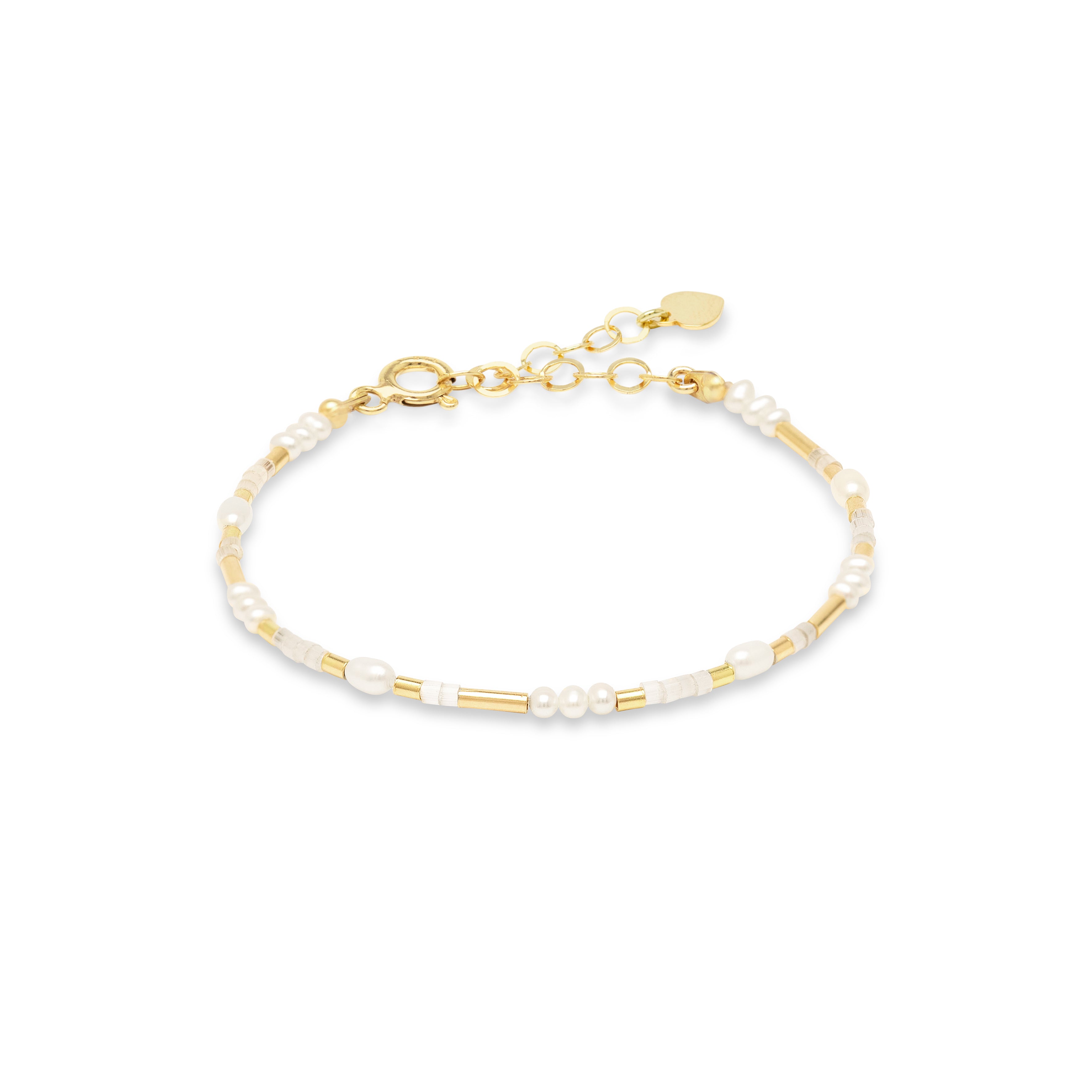 Perlenarmband mit Glitzerperlen