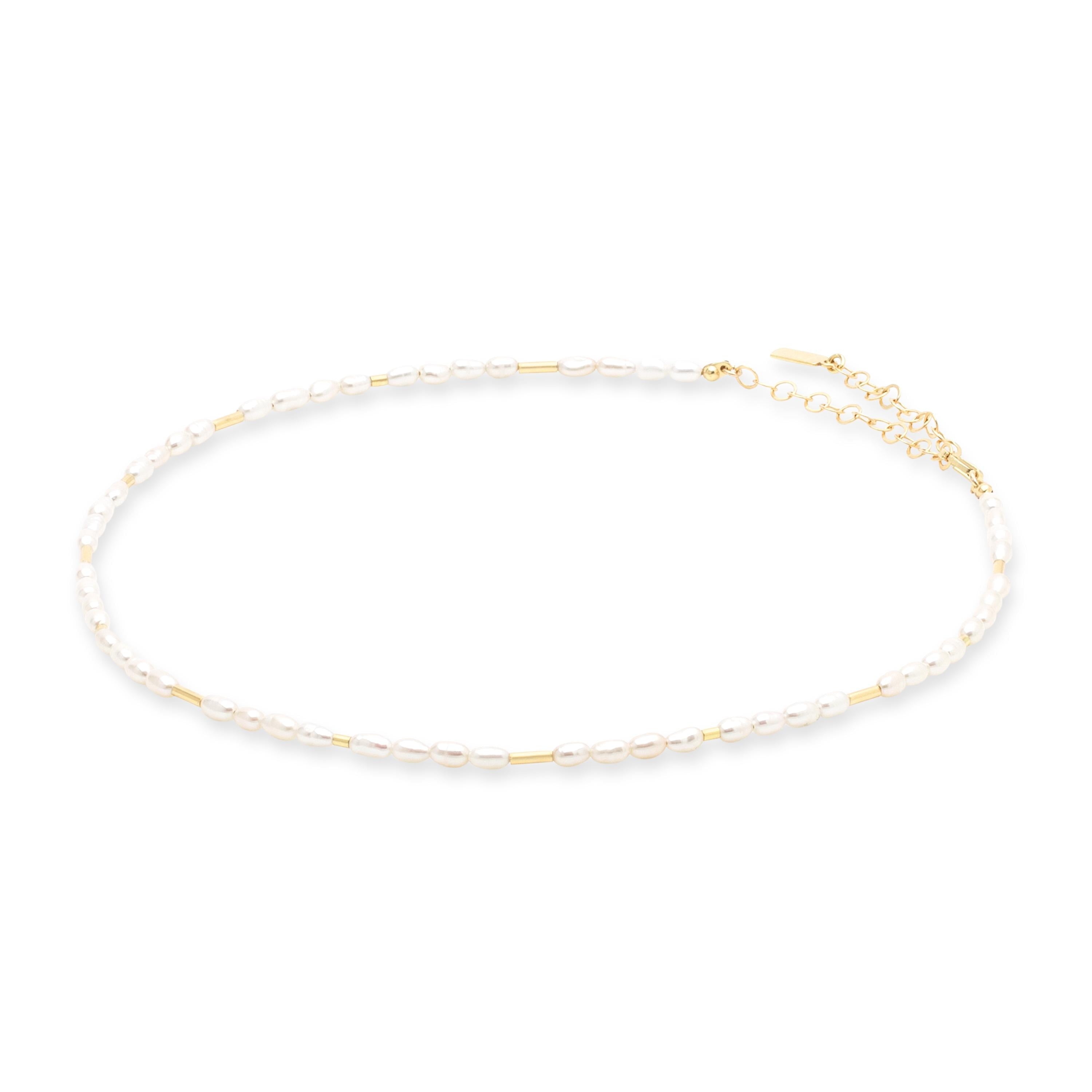 Perlenkette als Hochzeits- und Brautschmuck, personalisierbarer Schmuck