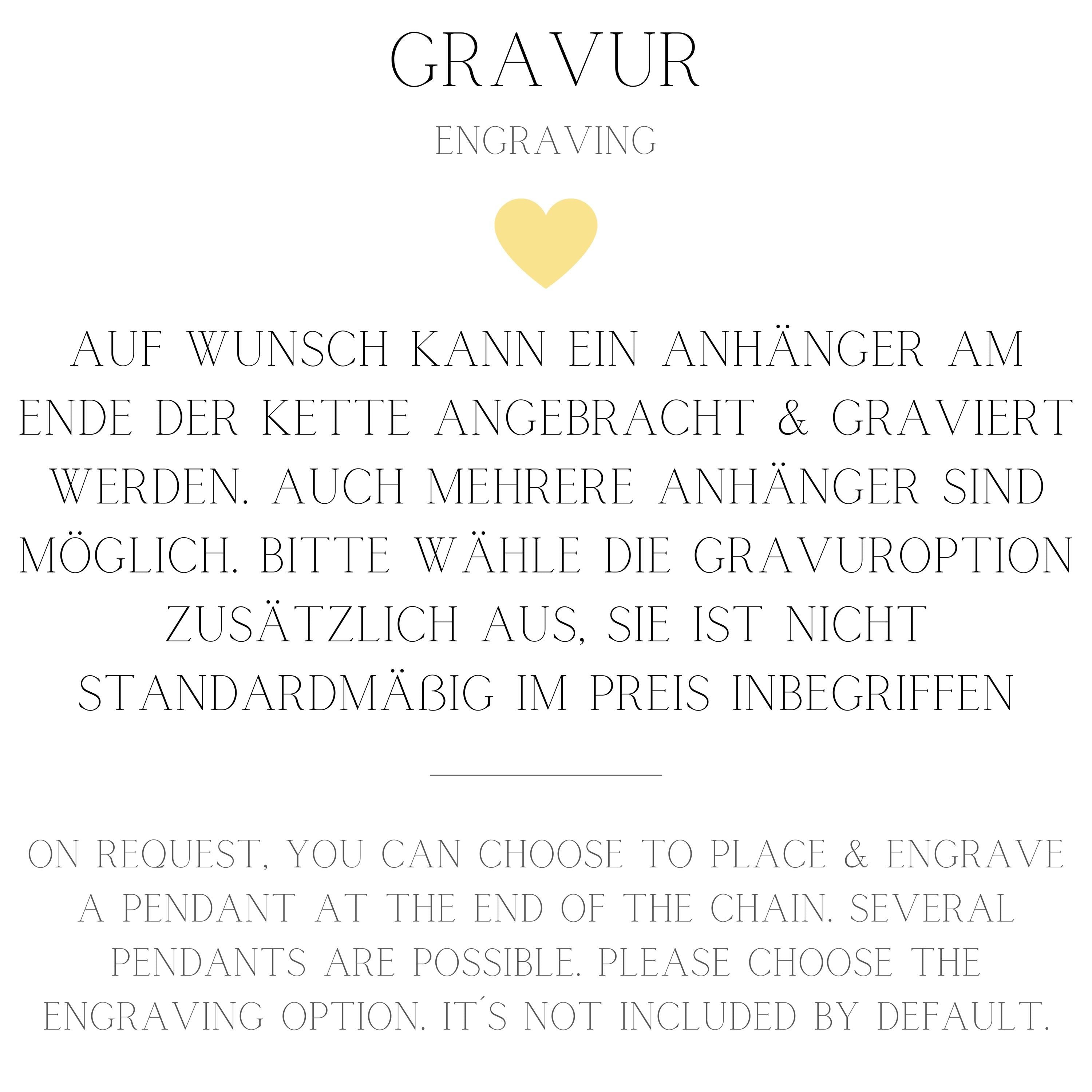 Brautkette mit optionaler Gravur aus 925er Silber (vergoldet), Geschenkidee zur Hochzeit, Brautschmuck