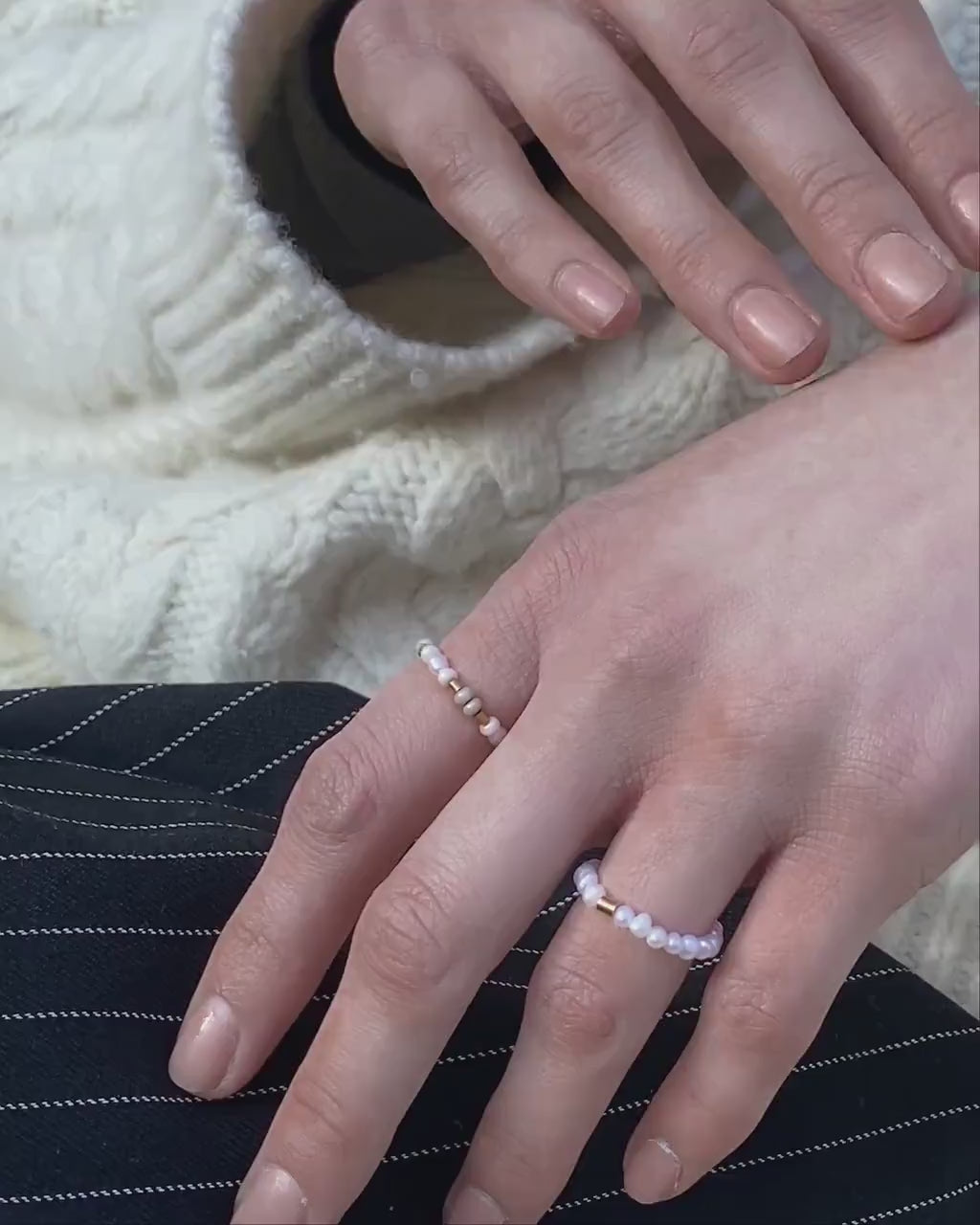 Ring mit Süßwasserperlen