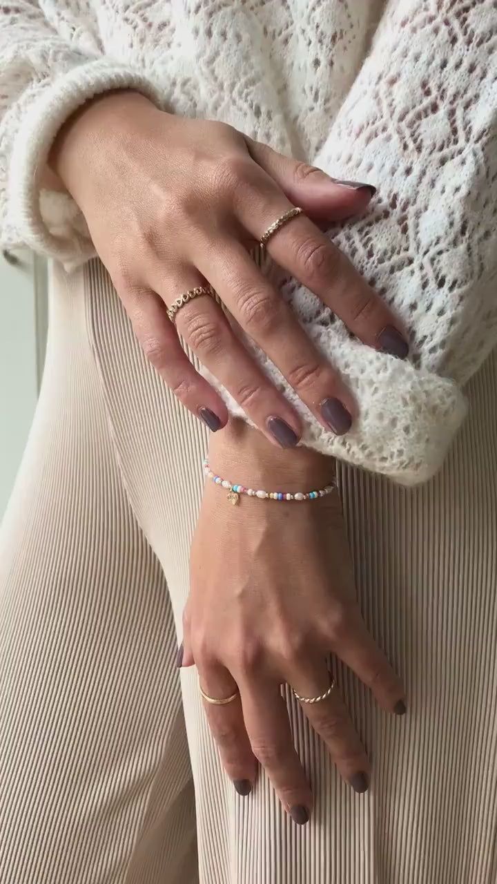 Colorful beaded bracelet personalized | Valentine's Day Gift for Women | friendship bracelet | Vevique Jewelry