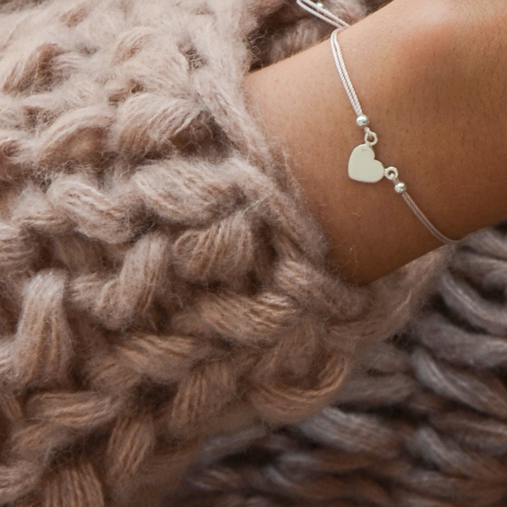 Filigranes Armband Silber mit Herz
