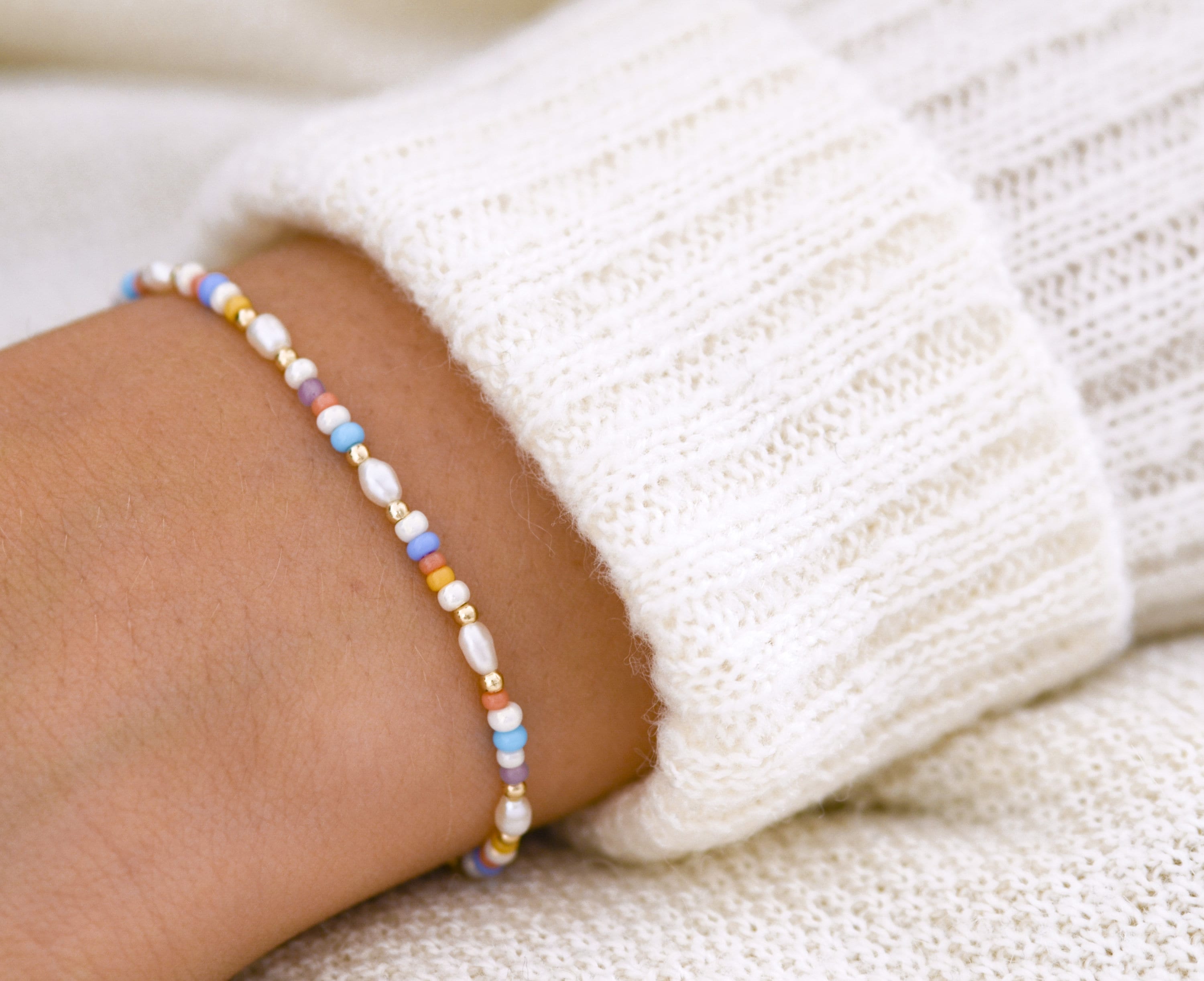 Colorful beaded bracelet personalized | Valentine's Day Gift for Women | friendship bracelet | Vevique Jewelry