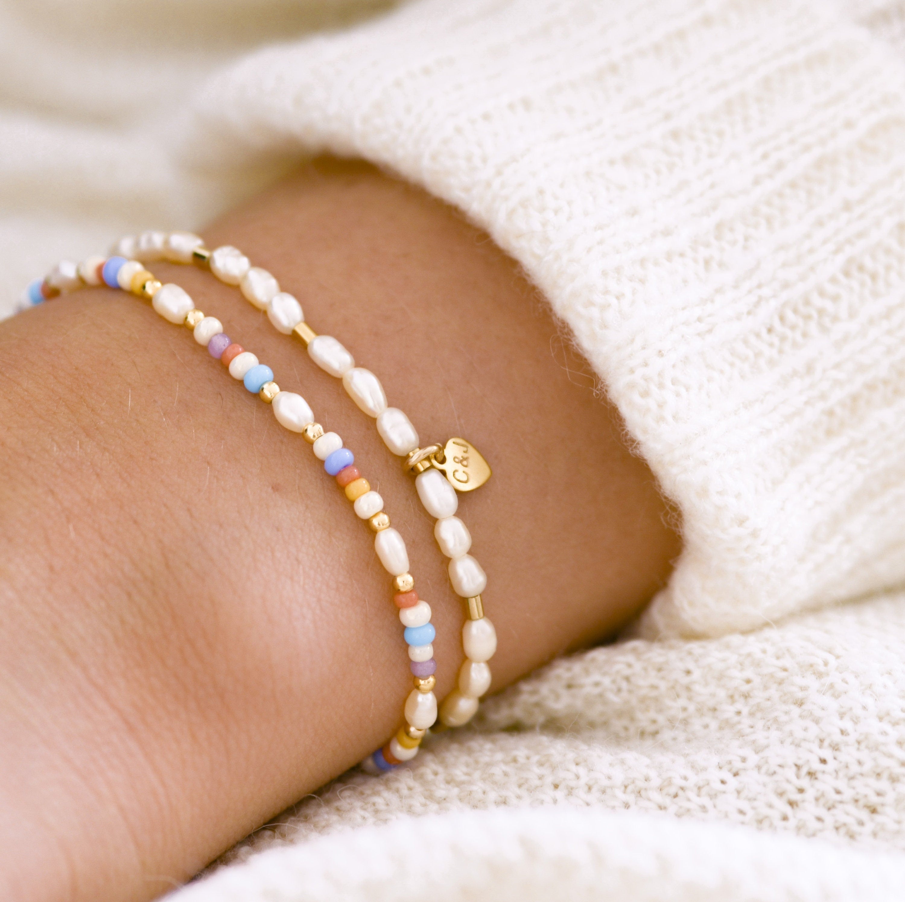 Colorful beaded bracelet personalized | Valentine's Day Gift for Women | friendship bracelet | Vevique Jewelry