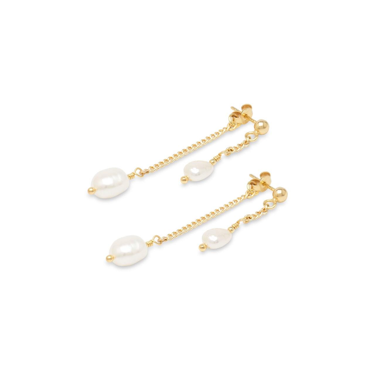 Custom Pearl Earrings for Brides with Personalized Engraving