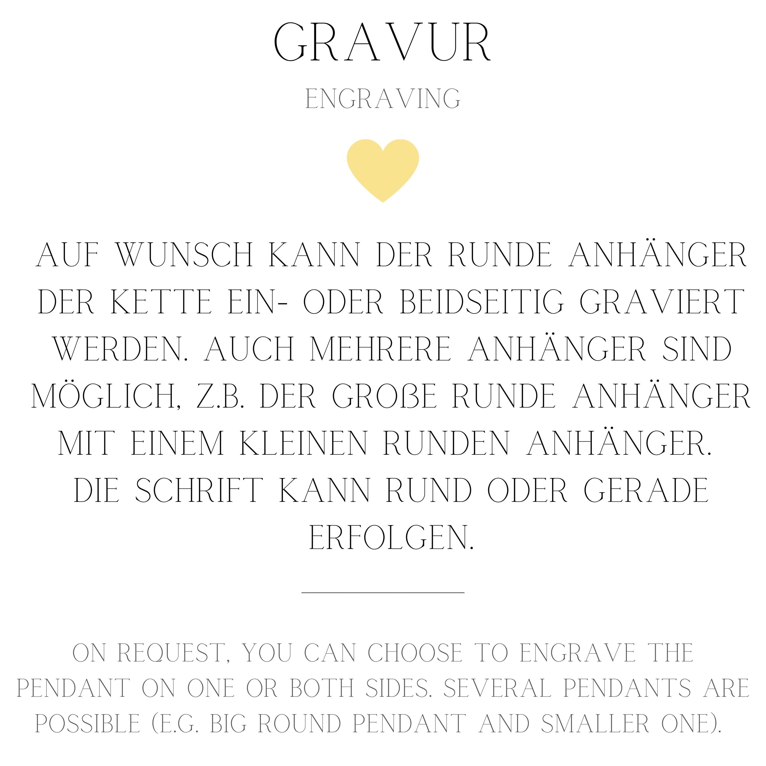 Personalisierte Kette mit Münzanhänger mit Gravur aus 925er Silber (vergoldet), Geschenkidee zu Weihnachten, Geburtstag und Hochzeit
