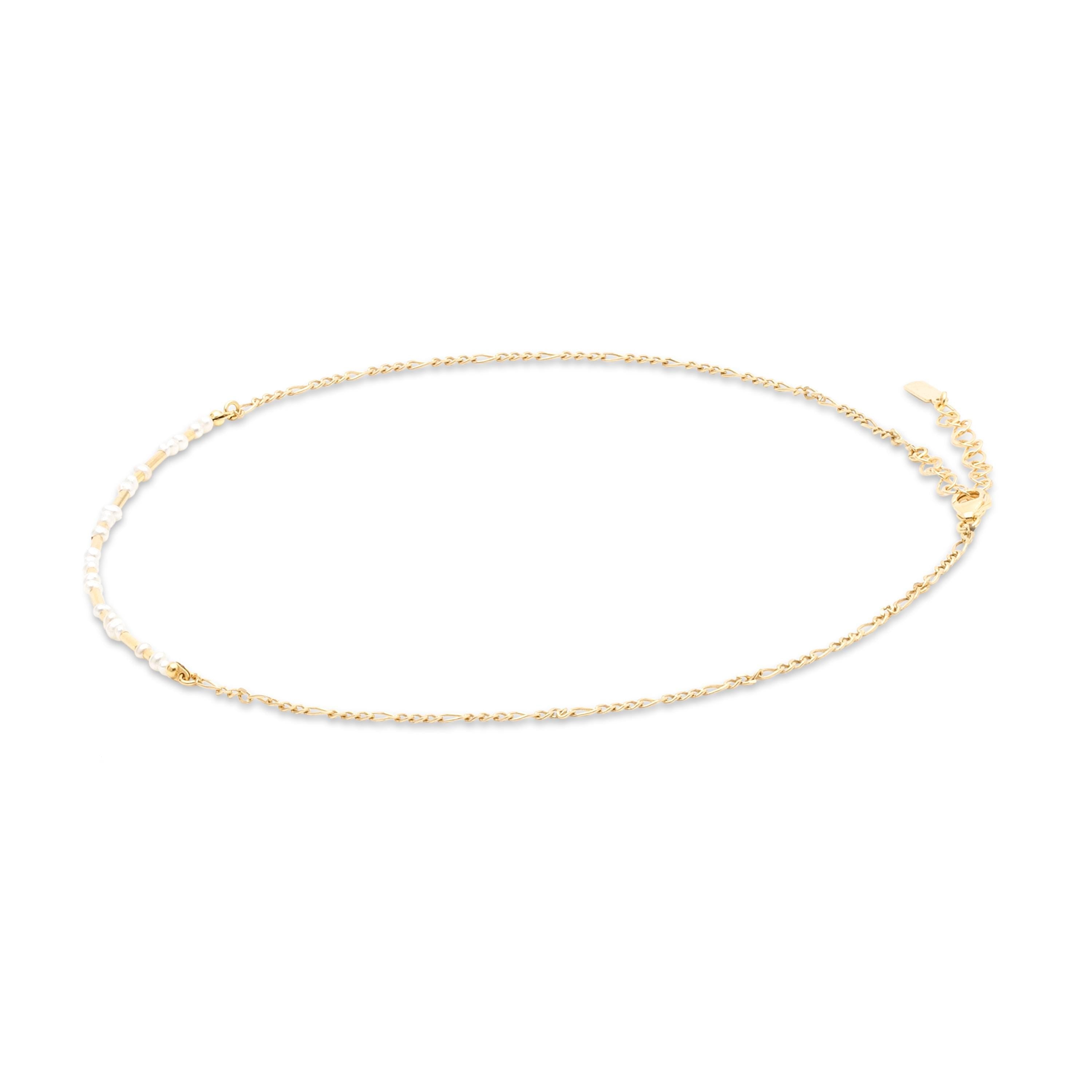 Brautkette mit optionaler Gravur aus 925er Silber (vergoldet), Geschenkidee zur Hochzeit, Brautschmuck