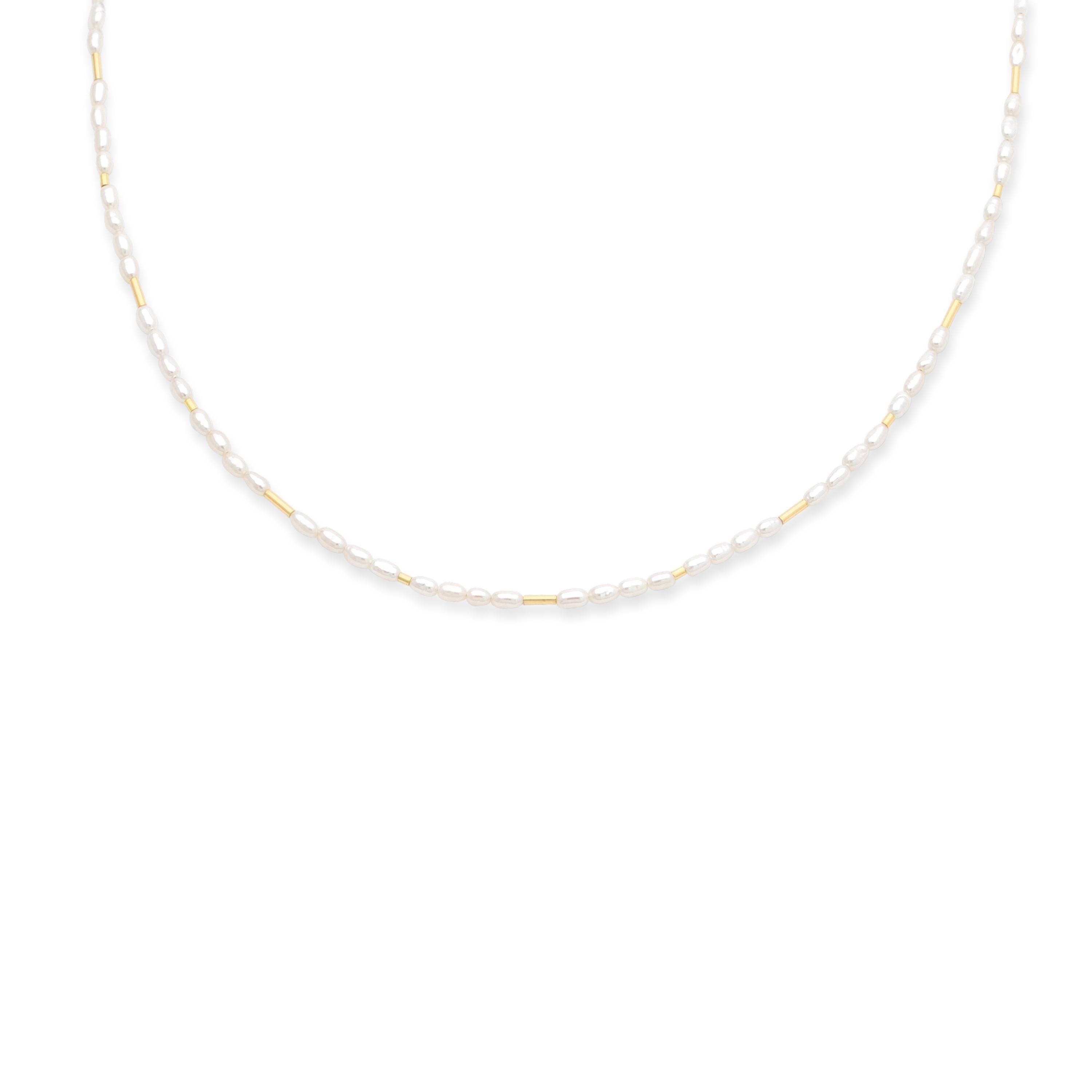 Perlenkette als Hochzeits- und Brautschmuck, personalisierbarer Schmuck