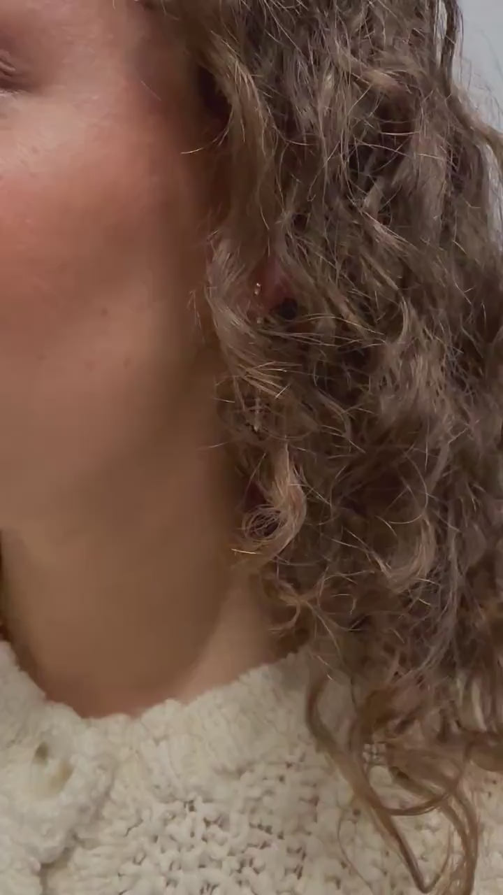 Perlenohrringe gold - Ohrringe für die Braut - Hängende Ohrringe