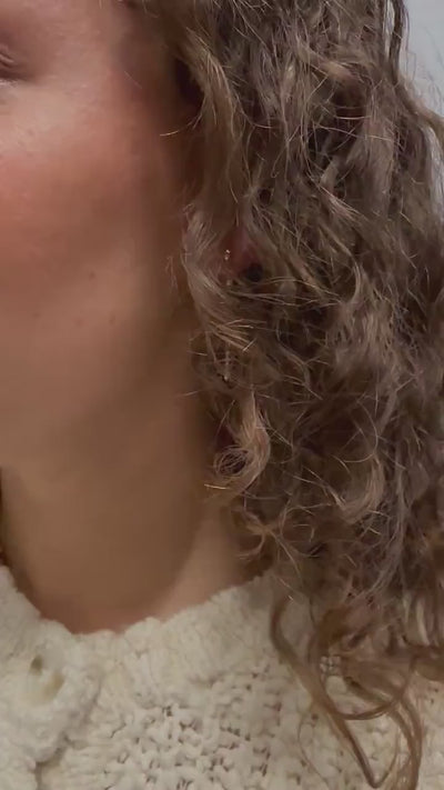 Perlenohrringe gold - Ohrringe für die Braut - Hängende Ohrringe