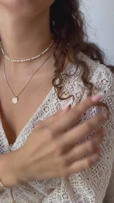 Perlenkette als Hochzeits- und Brautschmuck, personalisierbarer Schmuck