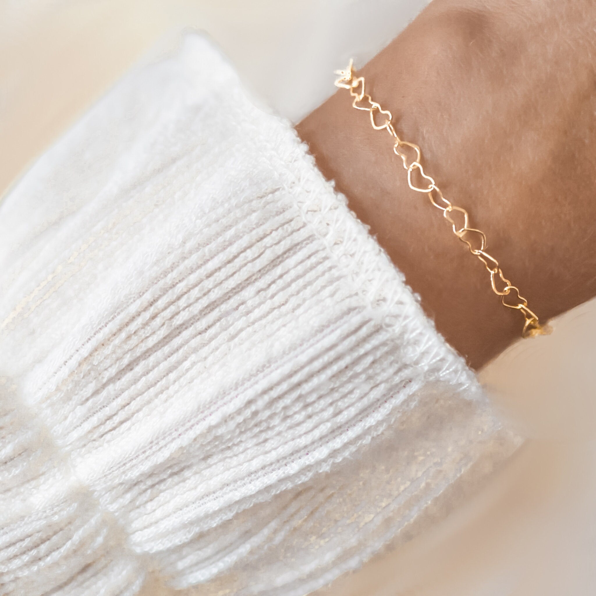 Bracelet with heart gold