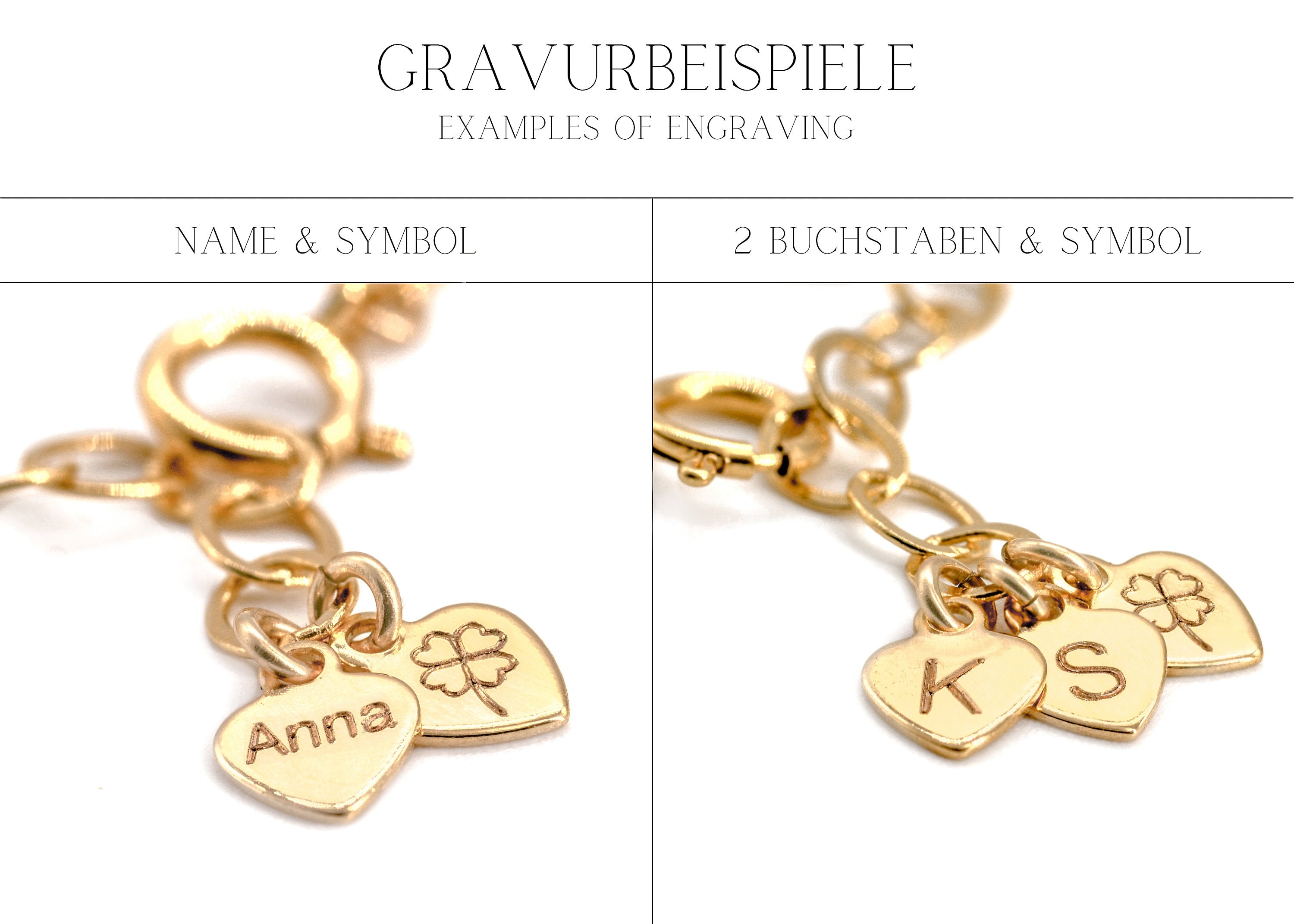 Personalisiertes Perlen Armband gold Damen / Personalisiertes Geschenk zum Valentinstag