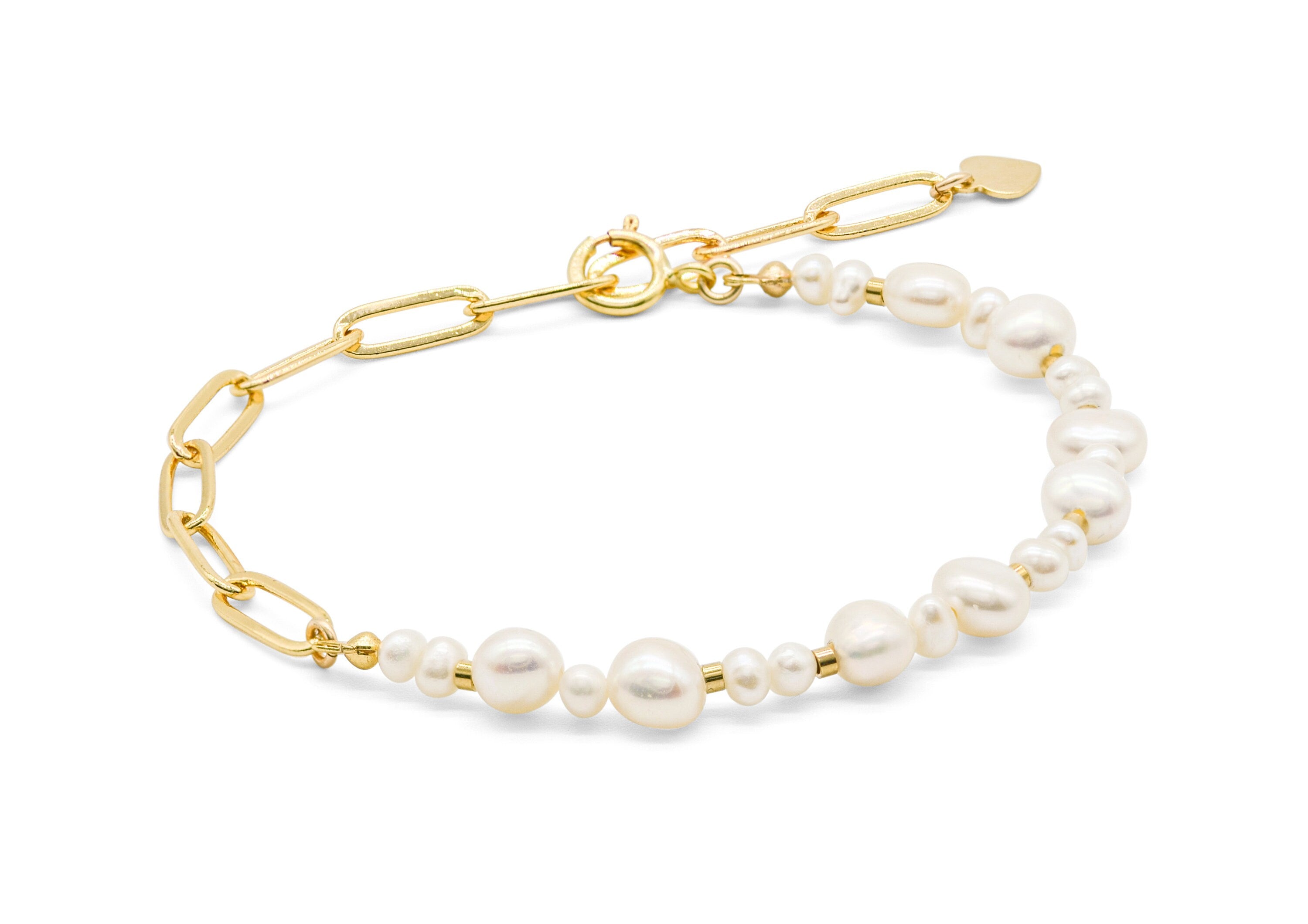 Personalisiertes Perlenarmband | Besonderes Valentinstaggeschenk | Geschenk Trauzeugin